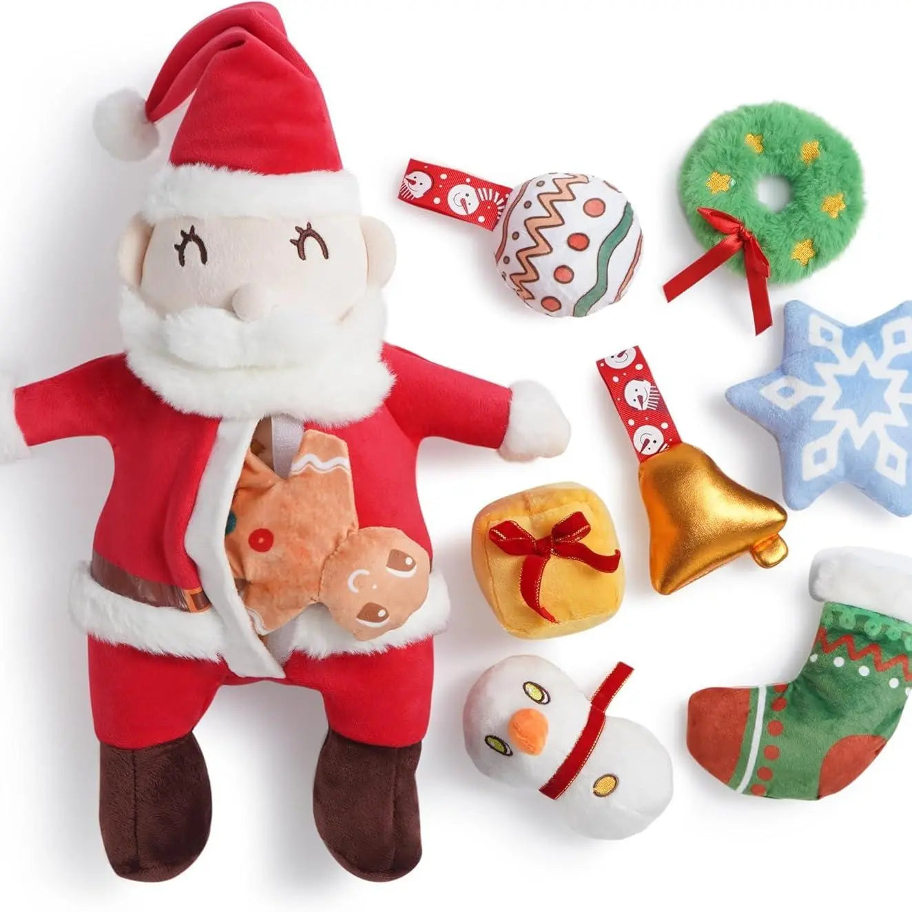 10PCS Bread Hide & Seek Dog Toy Set