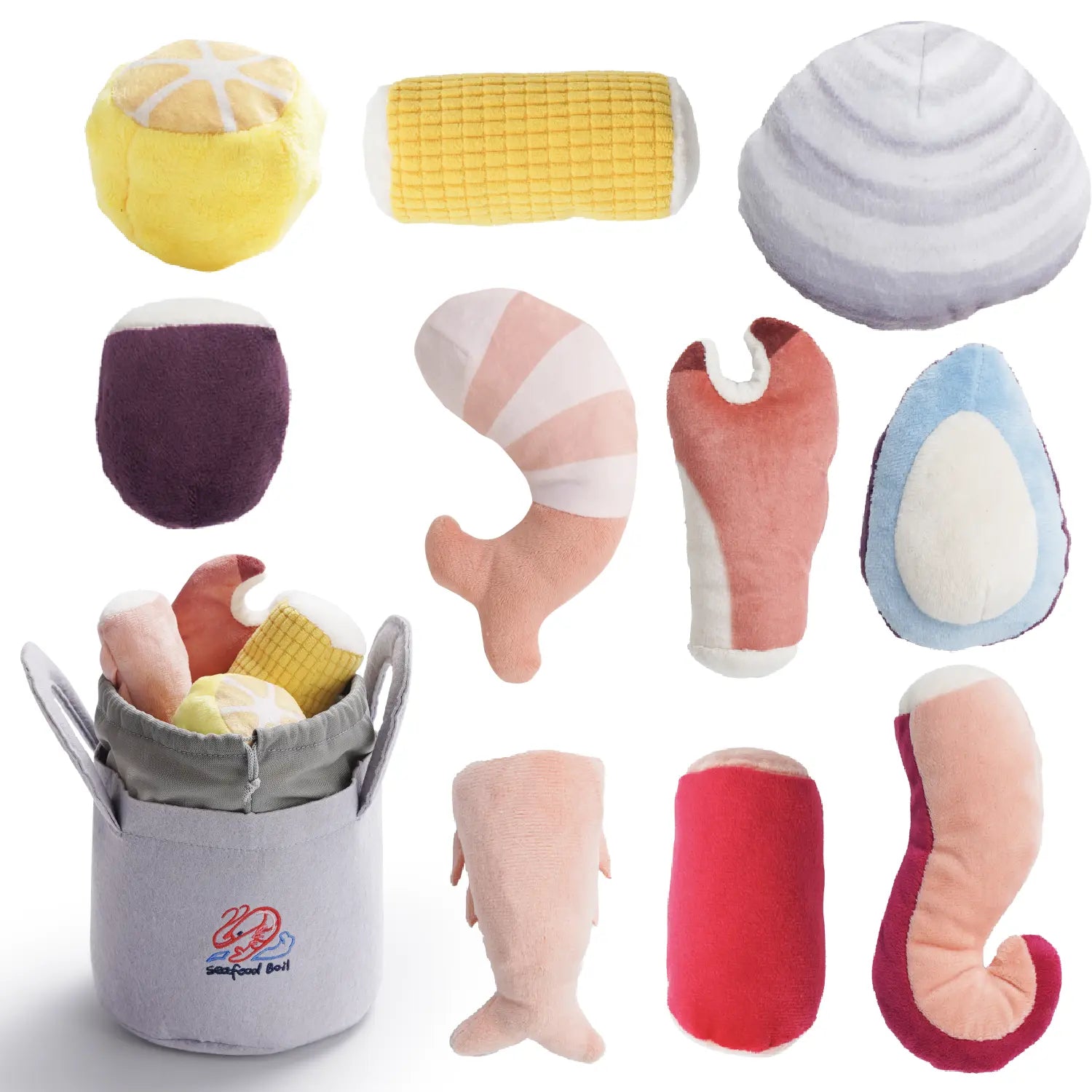 10PCS Bread Hide & Seek Dog Toy Set