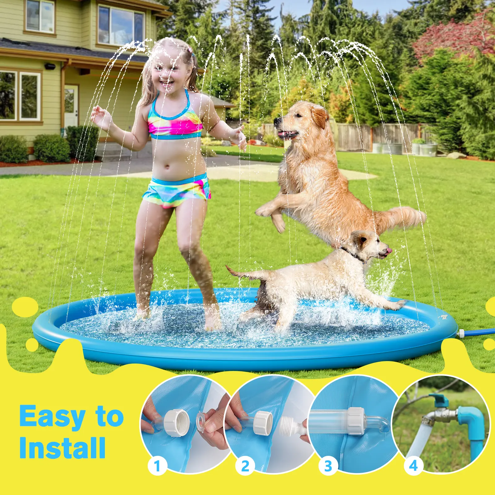 Pecute Splash Pad – Keep Pets Cool & Happy