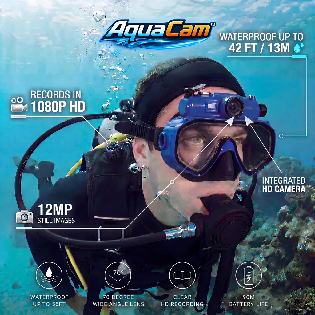Video Recording Diving Mask with Camera