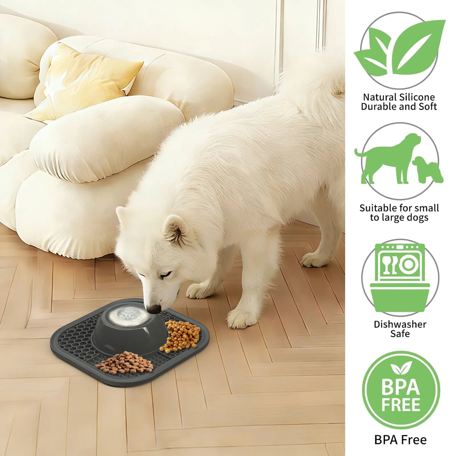 Slow Feeder Dog Bowl for Liquid Treats