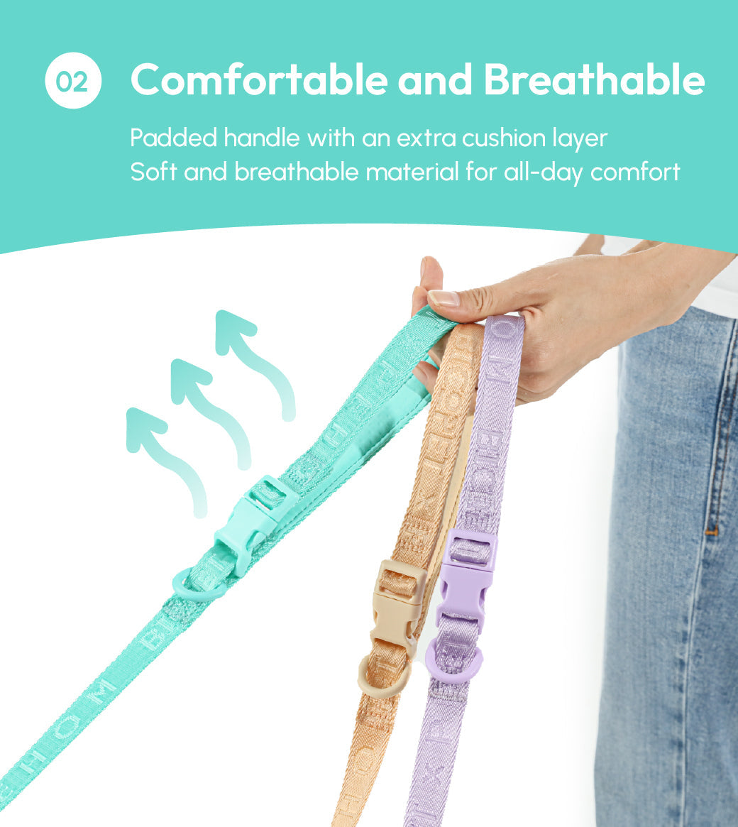 PADDED  ACTIVE  PET LEASH  - MINT GREEN