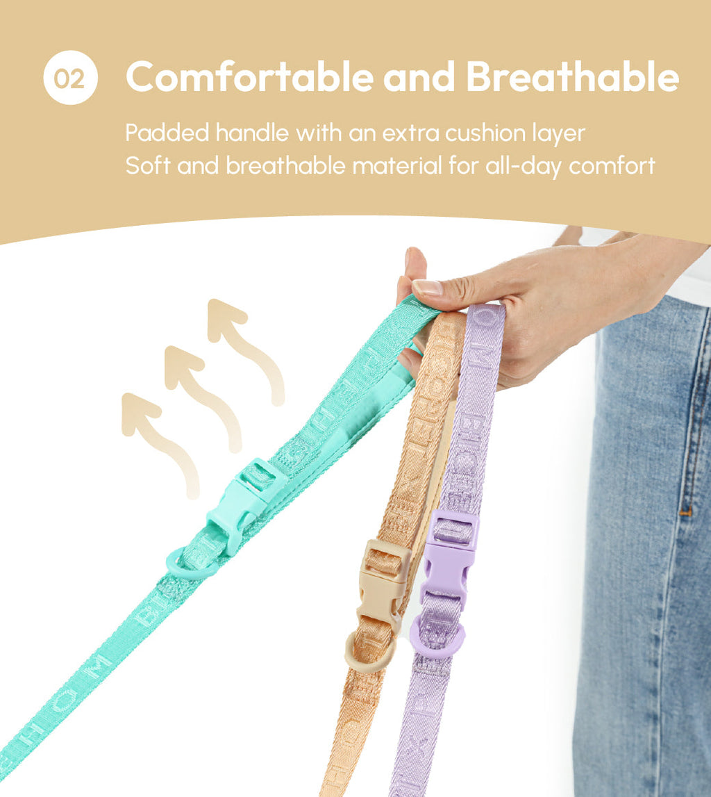 PADDED  ACTIVE  PET LEASH  - APRICOT