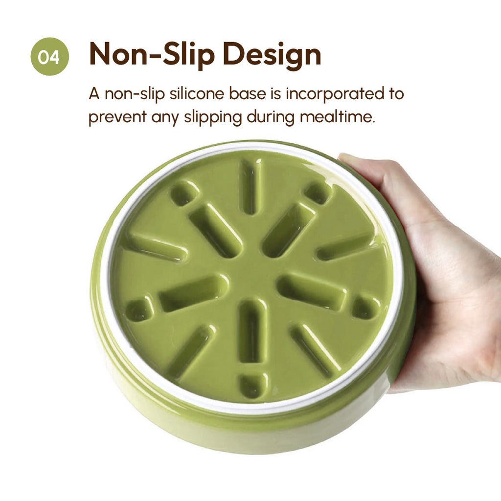 Macaroni Pattern Slow Feeder Bowl
