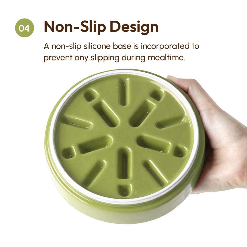Macaroni Pattern Slow Feeder Bowl