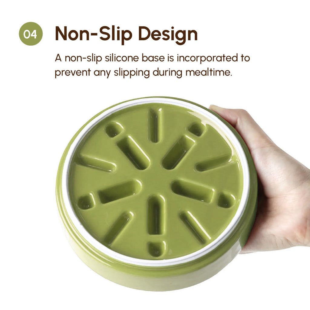 Wave Pattern Slow Feeder Bowl