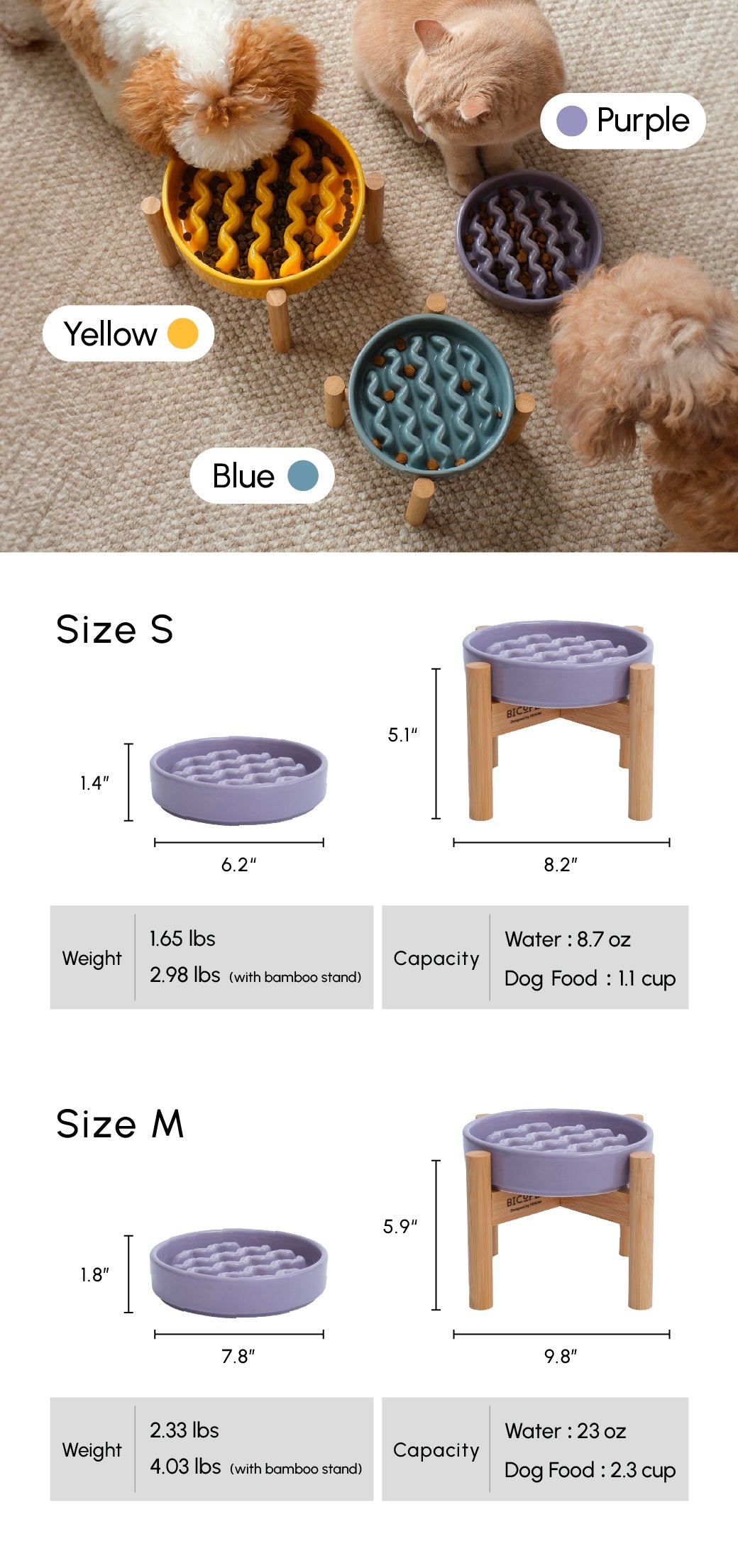 Macaroni Pattern Slow Feeder Bowl