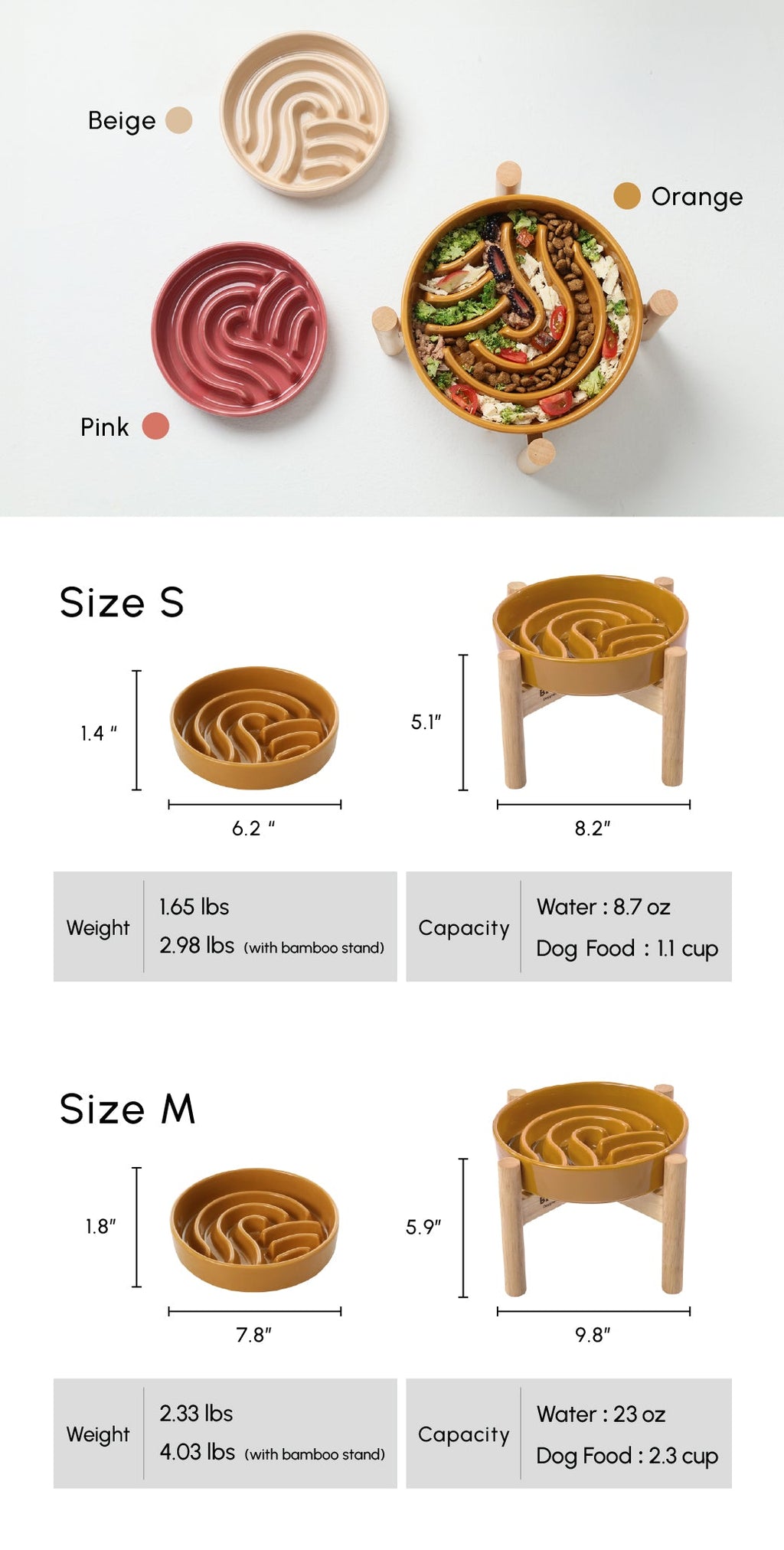 Wave Pattern Slow Feeder Bowl
