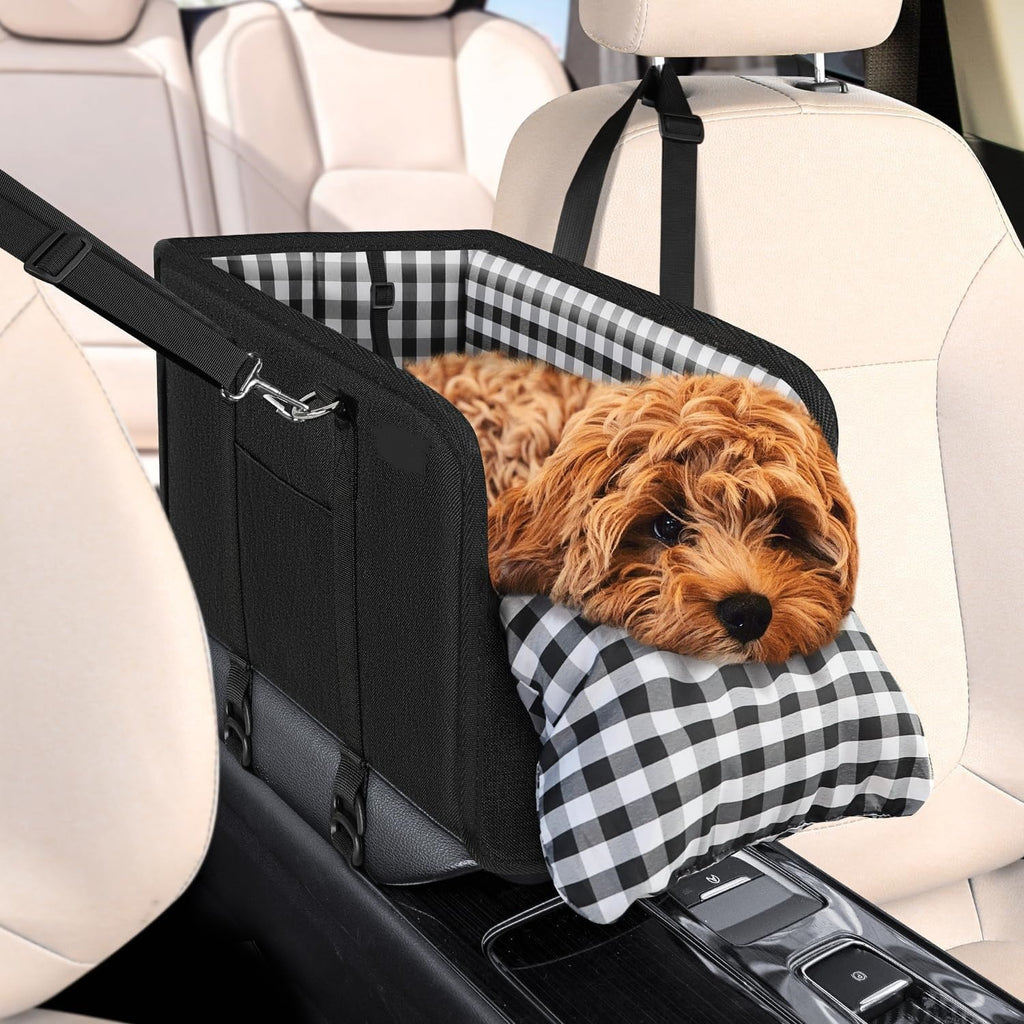 Portable Dog Car Booster Seat with Cushion