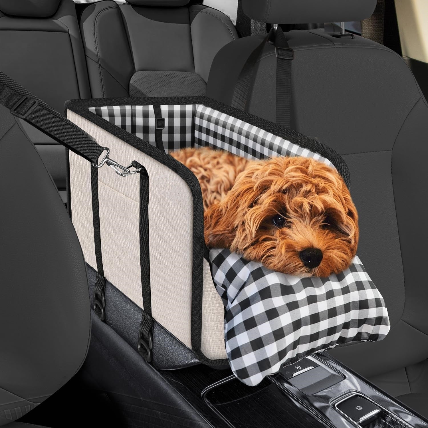 Tragbarer Hunde-Autositz mit Kissen